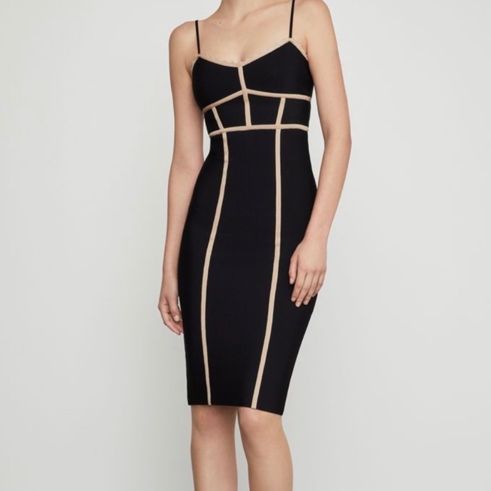 Black fitted dress